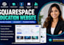 build squarespace online course website education website academy website